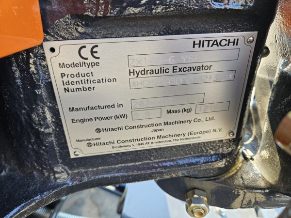 Hitachi ZX10U-6 minigraver 2024 ref 21305