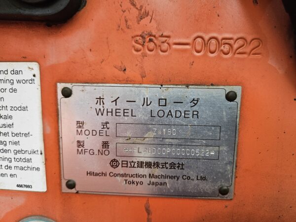 Hitachi ZW180 2011 wiellader